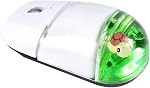 Cartoon Wireless Mouse,Innovative Floating Design Soundless Mice,2.4G Wireless Gaming Candy Colors Cute Optical Mouse with USB Receiver for Computer/Laptop/Desktop/PC/Chromebook/Linux Gifts (Green)
