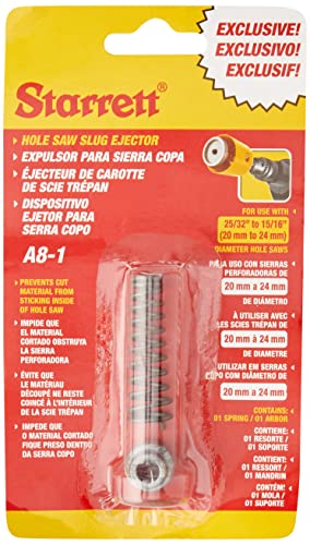 Starrett Hole Saw Core Ejector - KA8-1 Aluminium Ejector Spring Plate - Suitable For 20-24 mm Holesaw Drill Bits