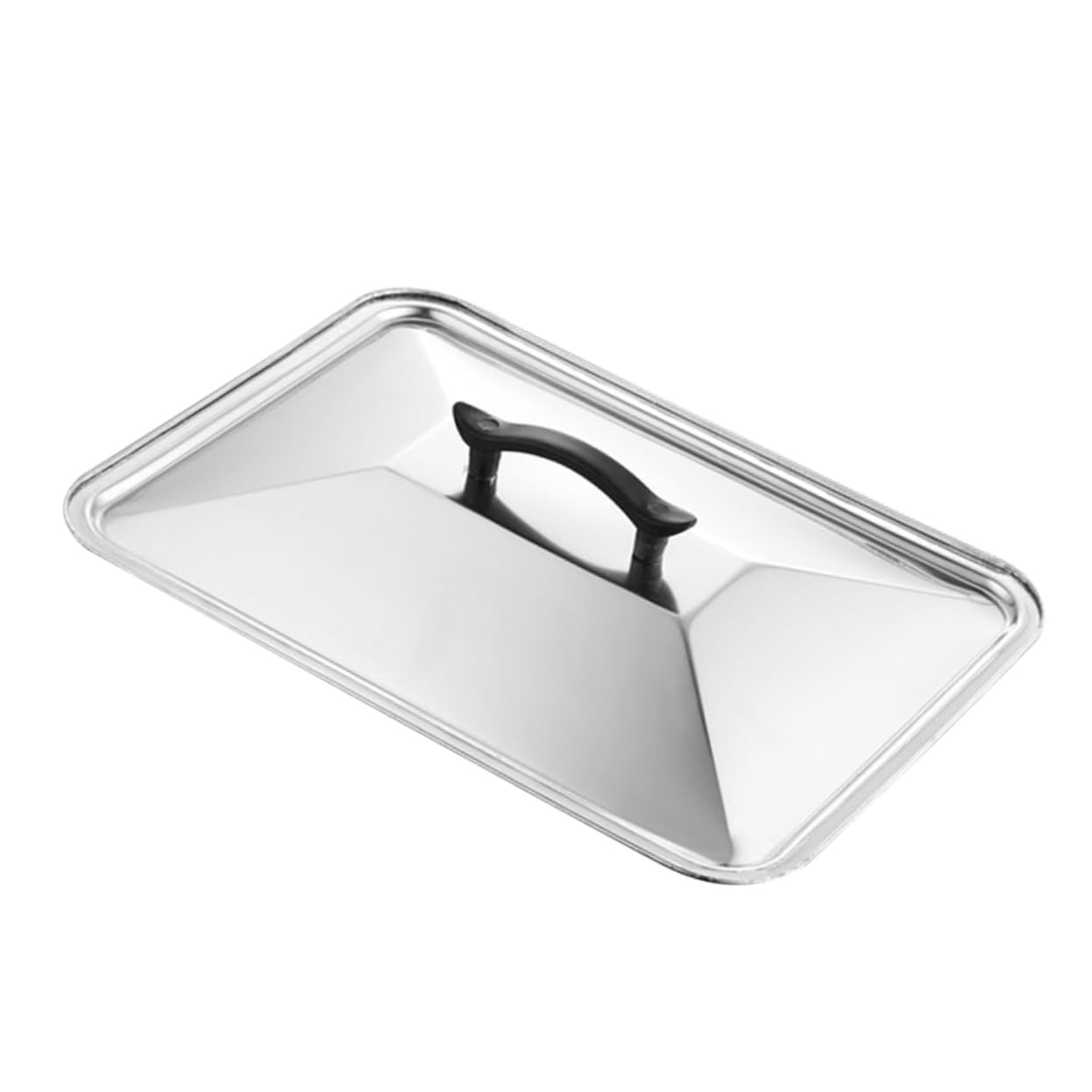 Ciieeo Elegante Coperchio Per Pentola 40x30 Cm in Acciaio Inox Con Anti-schizzi Di E Vapore Per Casa E Ristorante