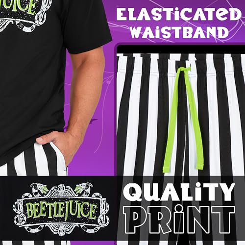 BEETLEJUICE Pajamas for Men & Teenagers Comfy PJs Set Lounge Set Sleepwear4
