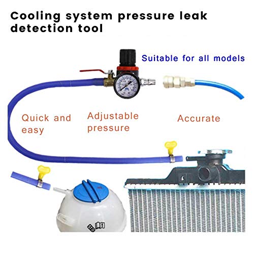 Preisvergleich Produktbild Kühlsystemtester Kühlerabdrückgerät Kühler Druck Prüfung Abdrückgerät Kühlsystem Tester Abdrücken Prüfgerät Wassertank Lecksucher Werkzeug