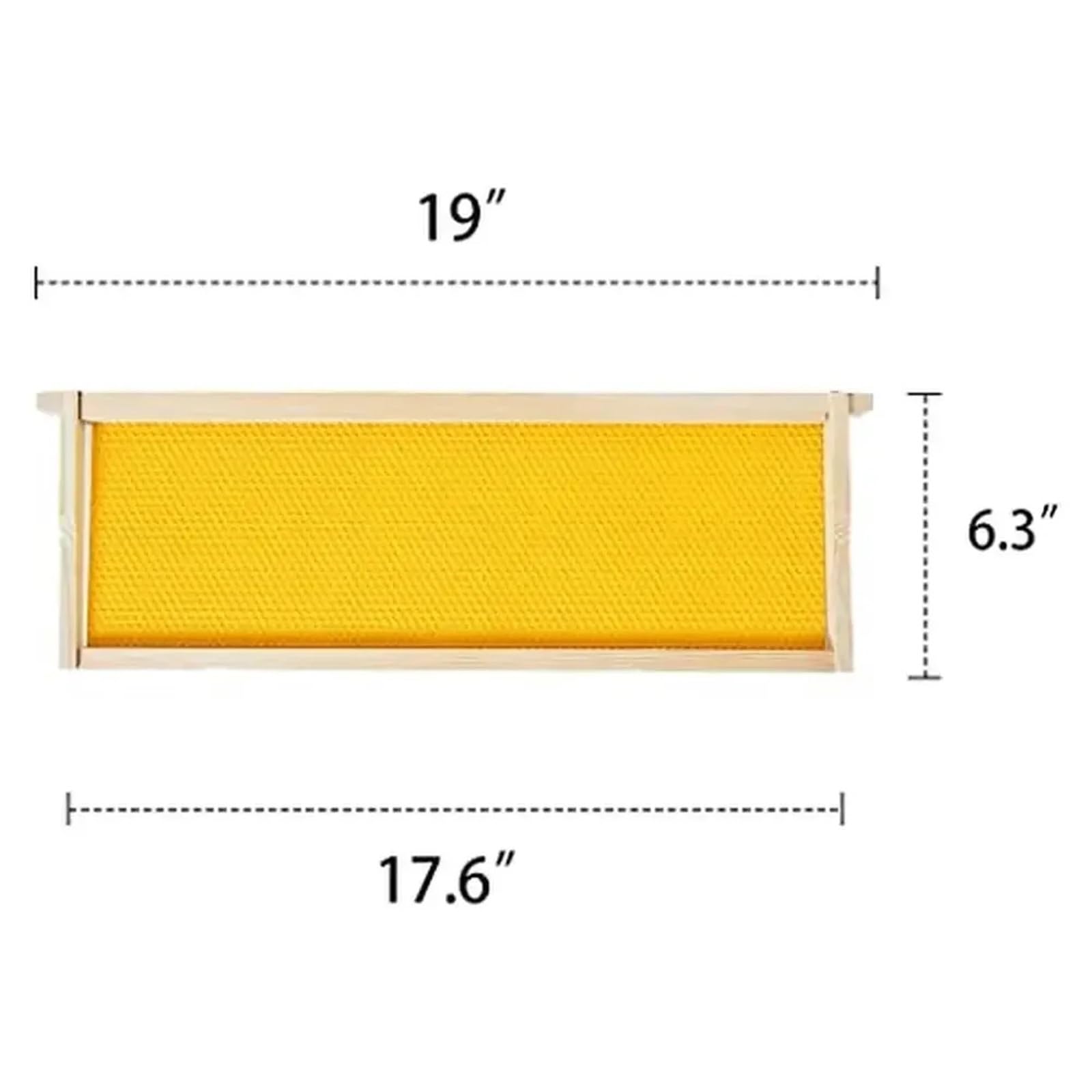 Opakowanie 10 ramek do uli z fundamentami pokrytymi woskiem pszczelim. Pasuje do ramek 8/10 Medium Super Box Honey Bee. , narzędzia pszczelarskie