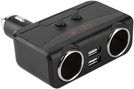 Encendedor R?pido del Cargador del Coche de la Manera del USB 2 Duales con el Interruptor Independiente Encendedor R?pido del Cargador del Coche de la Manera del USB 2 Duales con el Interruptor Independiente