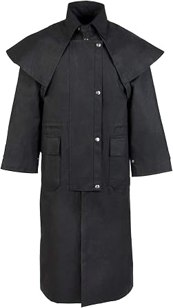 CHALLENGER 3XL Mens Oilskin Western Australian Waterproof Duster Coat Jacket 23101BK