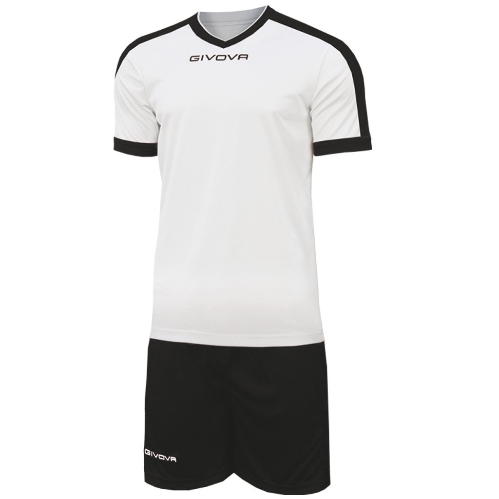 Givova, kit revolution, weib/schwarz, 2XL