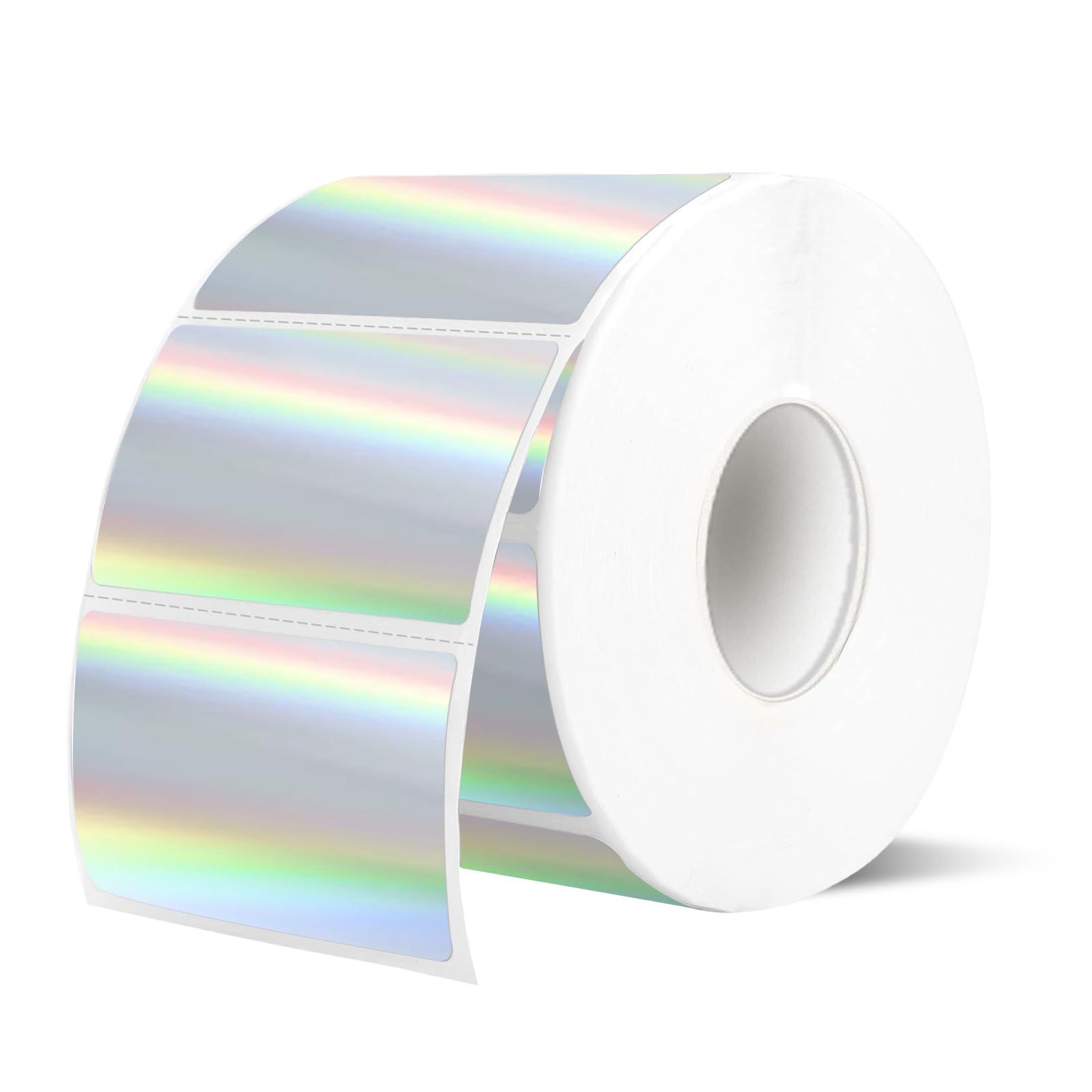 YEGAWEN 2.25"x1.25" Direct Thermal Labels, Holographic Thermal Printer Labels for Barcode, Self-Adhesive Address Shipping Thermal Label Stickers-1
