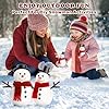 Outivity 300 Pcs Snowman Crafts DIY Kits for Winter Kids, Classroom & Group Craft Supplies, Includes 30 Mini Black Top Hats, 180 Snowman Craft Buttons, 30 Carrot Noses and 60 Hands #3