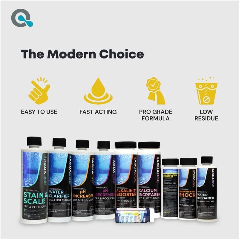 Hot Tub Chemicals Starter Kit - Chlorine Spa Starter Kit Chemicals for Hot Tub - Convenient Hot Tub Starter Kit & ph Control Kit - Effective Chlorine pH Balancer & Inflatable Hot Tub Chemical Kit - Image 9