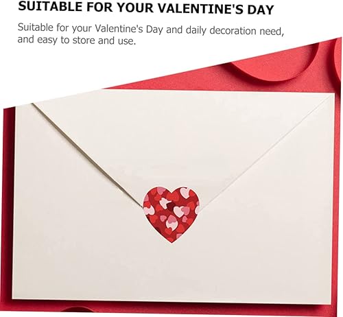 Miniatura 9 de NOLITOY 8 Rolls Label Love Decorative Sticker Self-Adhesive Envelope Sticker Scrapbook Sticker Valentines Heart Sticker Heart Decor Wedding