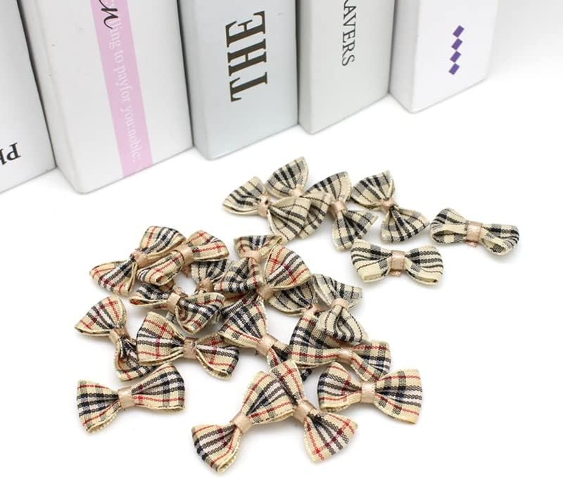 50PCS/lot DIY Small Satin Ribbon Bow tie Wedding Scrapbooking Embellishment Crafts Decoration 1.5cm*3cm(Mix Color)