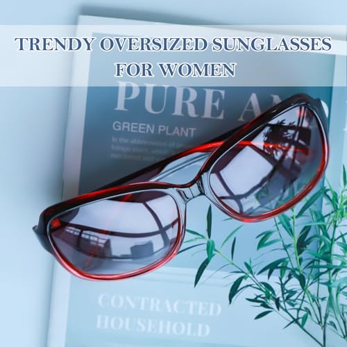 Image of SIPHEW Women's Polarized Sunglasses w UV400 Protection,Classic Sun Glasses | Vintage Sunnies,Wraparound Shade,Lightweight & Comfortable,Big Sunnies eyewear,Driving,Outdoors