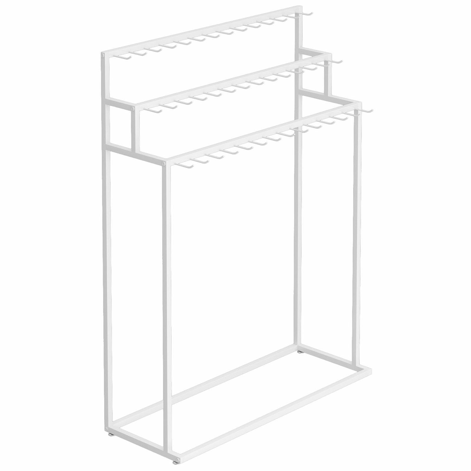 Portant ceintures métal et présentoir au sol 3 niveaux pour magasin vêtements