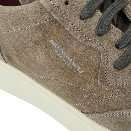 Image of Bruno Magli Men's Dezi Sneakers, Leather Shoes, Lace-Up Casual Shoes