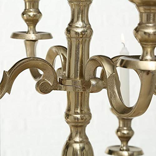 Boltze Victoria 1010540 - Candelabro (Aluminio, 33 x 9 x 34 cm, Redondo)