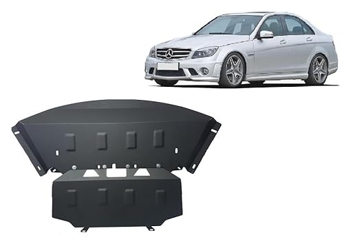 Scut Protection Protección de bajos de motor de acero compatible con Mercedes Clase C W204 (2006-2014)