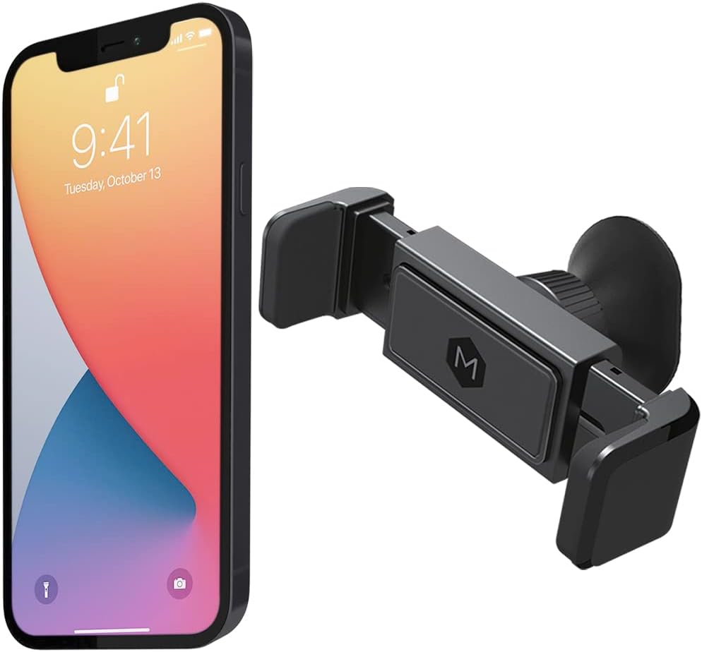 Simpl Grip Dash Mount Phone Holder for Car - One Touch Dashboard Car Phone Holder Mount - Quick-Grip Car Mount for Phone Compatible with iPhone and Androids, Black car Phone Holder Mount
