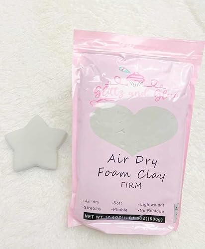 Arcilla firme de espuma seca al aire (gris claro)