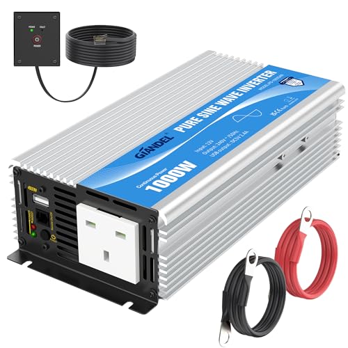 JERGOO 1000W Power Inverter With UPS - DC 12V To AC 110V - Pure Sine Wave? (Check Desc) - Free Shipping