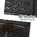 ZONETECH All Weather Rubber Semi Pattern Car Interior Floor Mats – 4-Piece Set Black Heavy Duty Car Interior Floor Mats