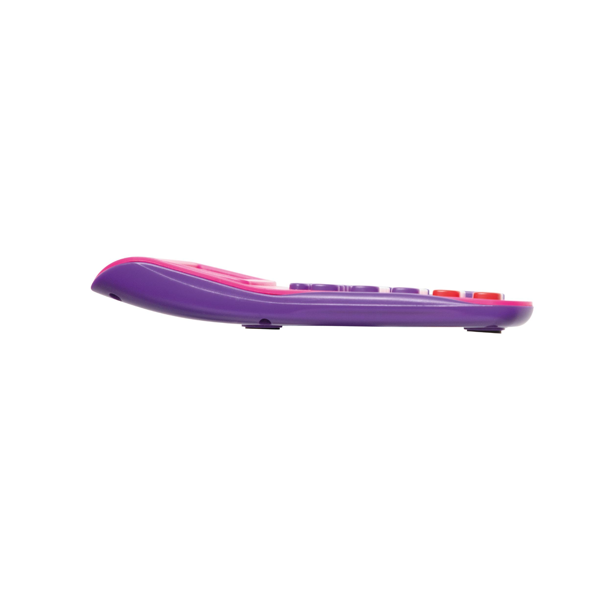 Maul calculadora MJ 450 | Calculadora Rosa con Pantalla de 8 dígitos | Calculadora Solar con utilización de la Pila en la Oscuridad | Calculadora pequeña 15,5 x 11 x 2,5 cm | Rosa