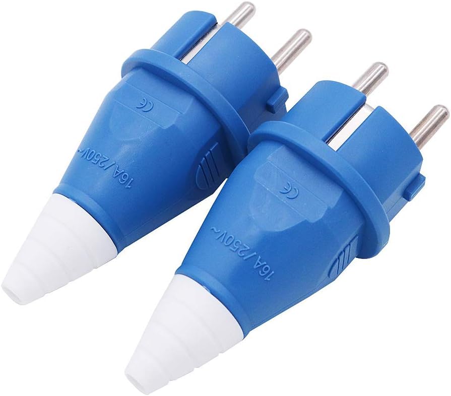 Image of 16A 2pin 250V Industrial Plug IP54 Germany Type French Type Plug (2Piece Plug)