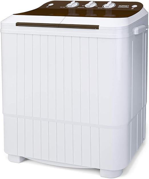 KUPPET Washing Machine, 16.5lbs Compact Twin Tub Wash&Spin