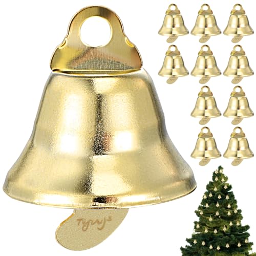 ABOOFAN Mini Campanas Colgantes De Bricolaje 100 Piezas Adornos De Navidad para ÁRbol Fiesta DecoracióN Hogar Oficina