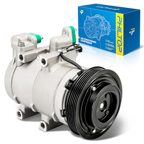 Image of PHILTOP CS20138 Air Conditioner AC Compressor with Clutch for Kia Optima 2001-2006 2.4L, Hyundai Sonata 1999-2005 2.4L,Santa Fe 2001-2004 2.4Liter