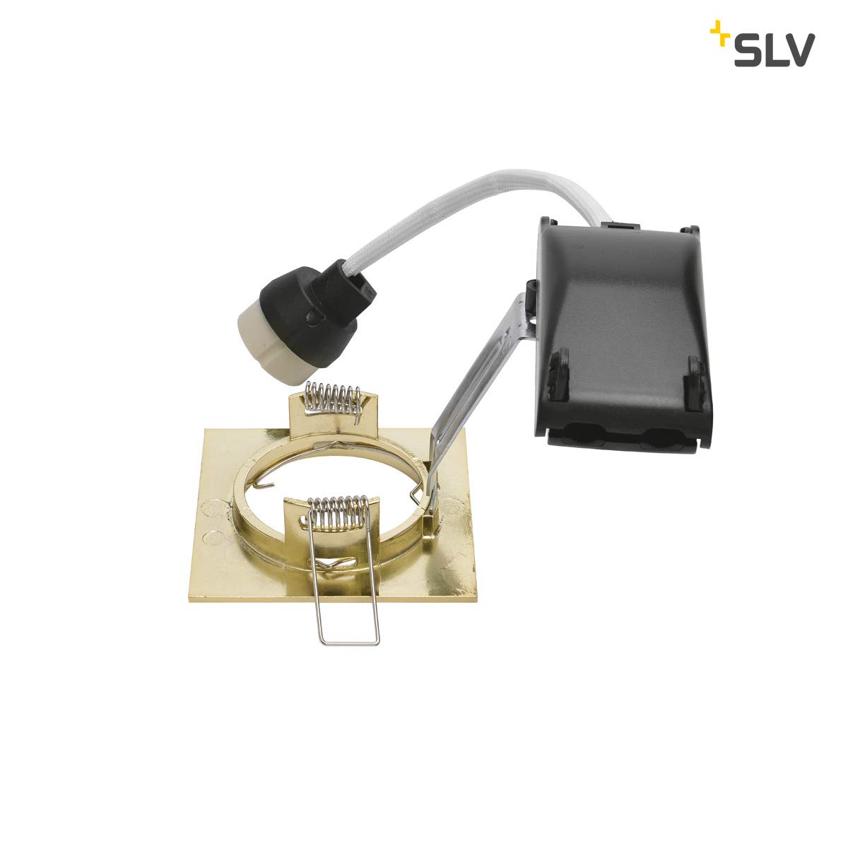 SLV lampada a incasso da soffitto PIKA/faretto, lampada a stelo, faretto da soffitto, lampada da soffitto, lampada a incasso LED, illuminazione per interni / GU10 50W cromo