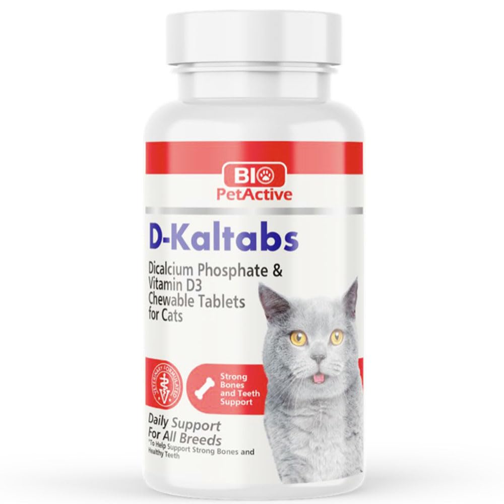 Bio PetActive D-Kaltabs Cat (Calcium tablets for cats) 60tabs