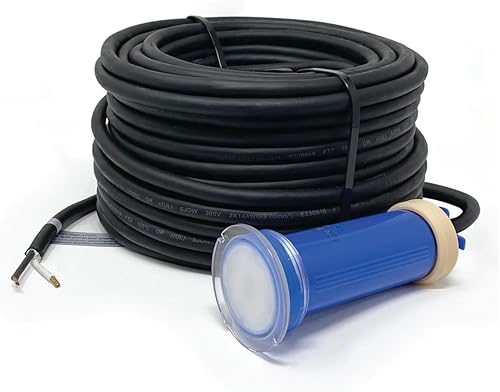 Luz de piscina de 1.5 pulgadas para piscina enterrada con cable de 100 pies - Lámpara de piscina, luces LED de repuesto para piscina - Reemplazo