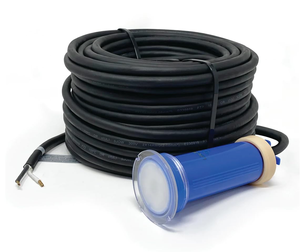 1.5 Inch Pool Light for Inground Pool with 100 Foot Cord - Swimming Pool Light Fixture, Replacement Pool LED Lights - Direct Replacement for Pentair GloBrite - Lifetime Replacement Program