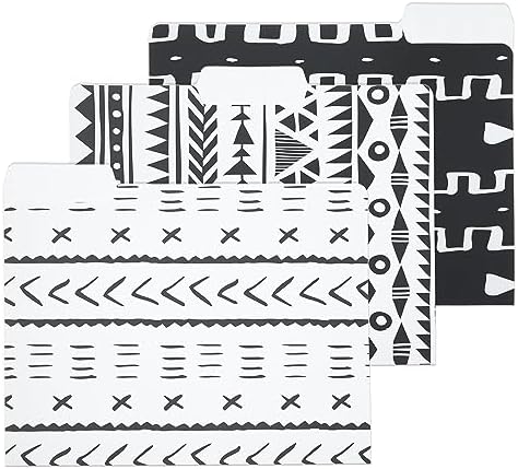 120 Pack Colored File Folders, 1/3 Cut Tab Letter Size 8.5