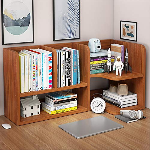 Preisvergleich Produktbild Desktop-Bücherregal Holz Desktop-Bücherregal Aufsatz- Bücherregal Literatur-Halter Zubehör Display Rack Zubehör Desktop-Speicher-Organisator-Anzeigen... ( Color : B , Size : 80X34X48CM )