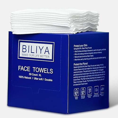 Disposable face towel XL,face cleaning wipes,makeup wipes,towels,Ultra Soft 10 x 12 inches 100 ct, 2 pack