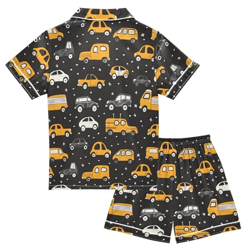 Cute Cars Pajamas Set Summer Button Down Sleepwear Pjs Sets Comfy Loungewear2
