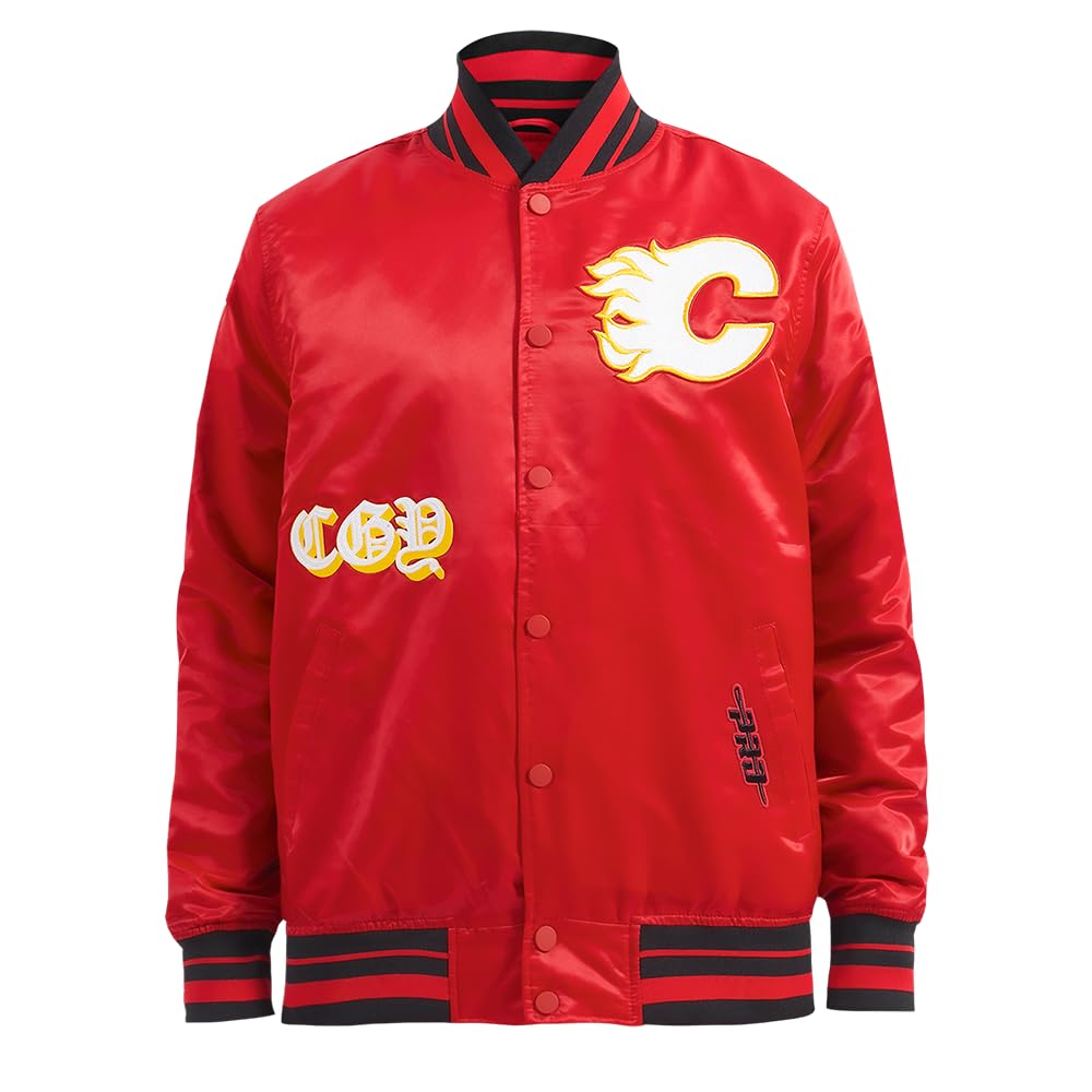 Pro Standard Mens NHL Old English Satin Jacket