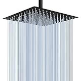 - Modischer und schöner Look, hochwertiger Duschkopf - Die meisten Duschköpfe auf Amazon bestehen aus billigem verchromtem Kunststoff. Der 10 Zoll breite Voolan Duschkopf wird aus 100% hochwertigem Edelstahl gefertigt, langlebig und robust, verfügt über die höchste Rostbeständigkeit. Dank der schwarz Oberfläche ist dieser Duschkopf eine gute Ergänzung zu jeder Badezimmerdekoration.