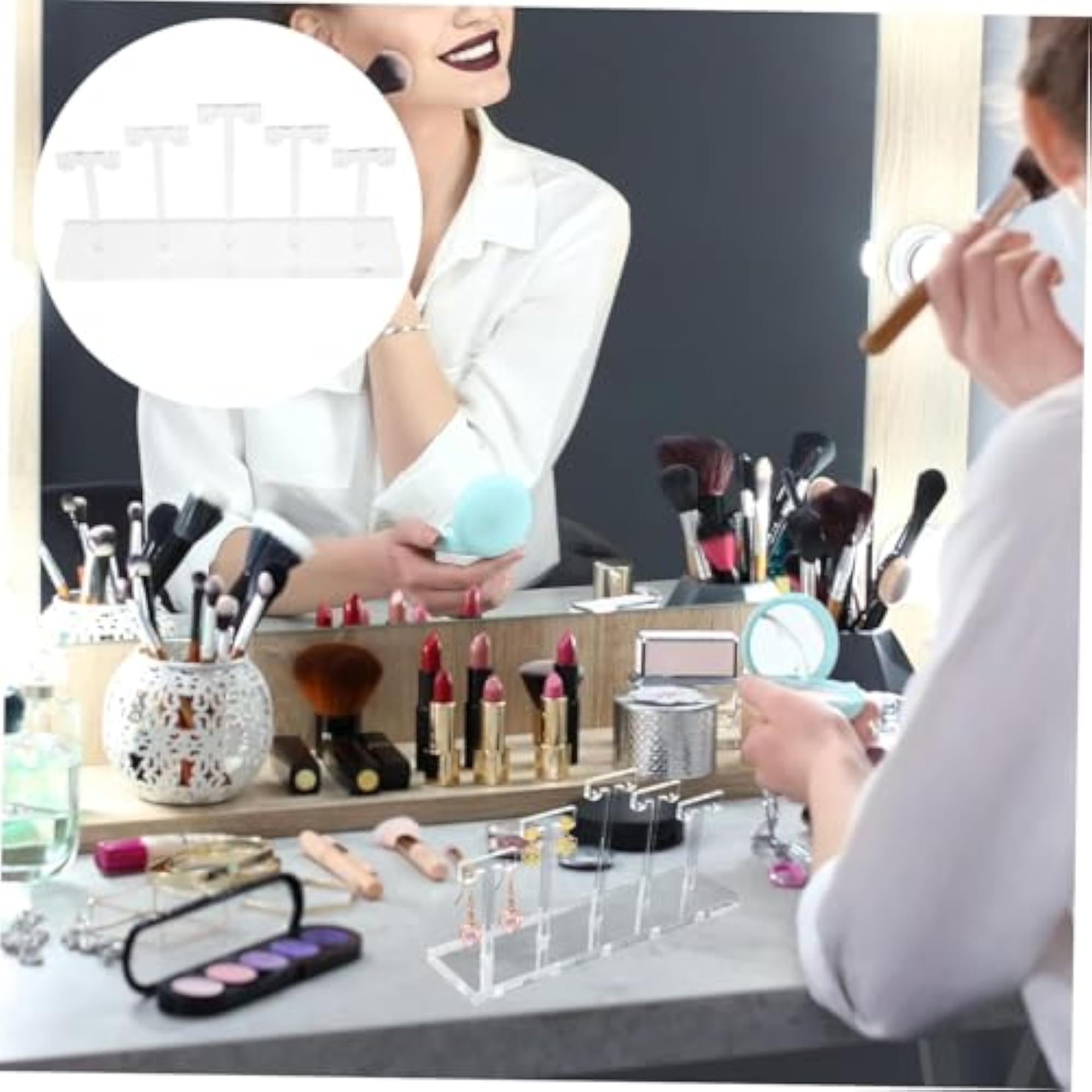 Clear Acrylic Earring Holder Stand for Jewelry