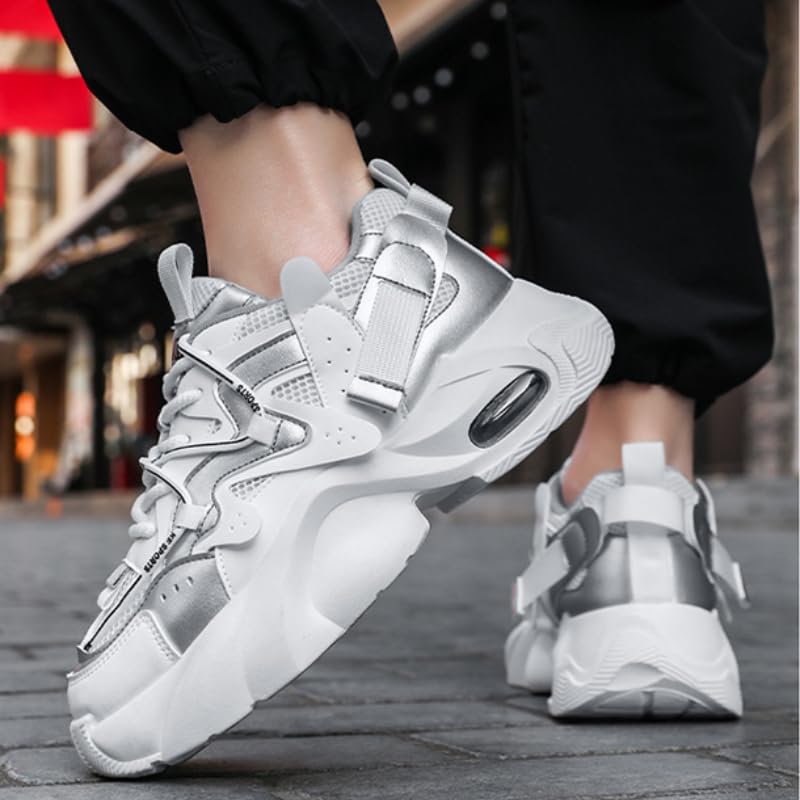 Men's Casual Sneakers Thick Sole Chunky Shoes Lightweight Comfortable Walking Shoes Fashion Athletic Tennis Shoes4