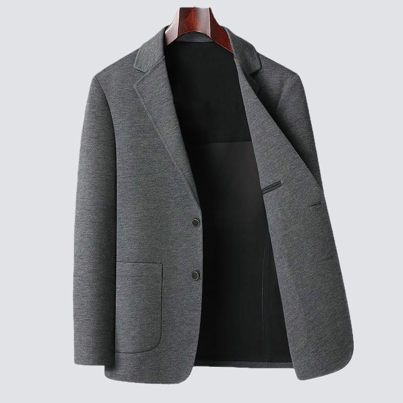 Blazer d'automne homme classique veste de costume finitions soignées - 4