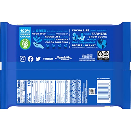 Oreo Toffee Crunch Creme With Sugar Crystals Chocolate Sandwich Cookies, Family Size, 17 Oz #TOP6