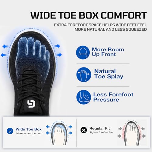 Image of Steel Toe Shoes for Men Lightweight Safety Work Shoes with Kevlar Puncture Resistant Midsole Comfortable Low Top Work Shoes for Warehouse Factory Light Construction