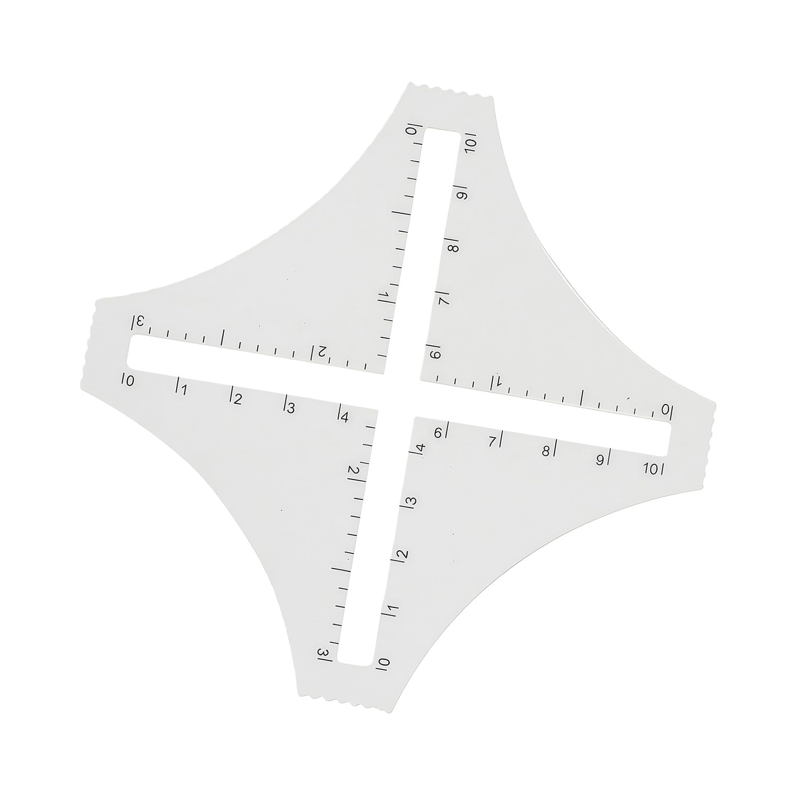 Clear Acrylic Sewing Ruler Featuring Florals Pattern for Fabric Measuring and Cutting Projects Sewing Tool