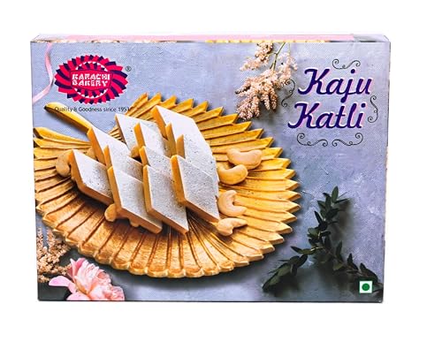 Image of Karachi Bakery Kaju Katli 200gm | Kaju barfi | Indian Sweet | Made with Cashew | Mithai | Diwali Sweet | Festive Sweet (Pack of 2)
