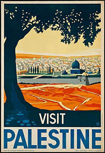 Art mural Palestine vintage 1930 impression d'art grand format A2