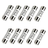 Fielect 10Pcs Ceramic Cartridge Fuse 400V 10A 10x38mm Cylindrical Fuses Ceramic Tube Fuse for Electrical Equipment