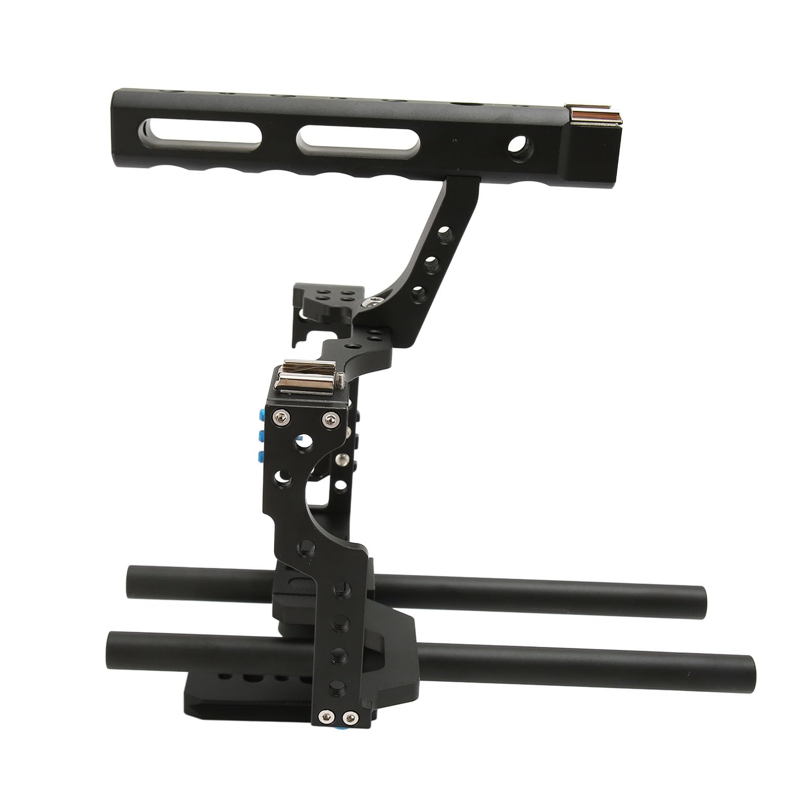 Cuifati Aluminum Alloy Camera Cage Kit con Cold Shoe per GH4 A7S A7 A7R A72