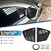 AUTOXBERT Window Louvers for 9th Gen Honda Civic Sedan 2012 2013 2014 2015 Side Window Louvers Air Vent Scoop Shades Cover Blinds Trim Car Accessories