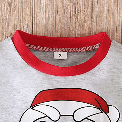 Cute Santa Long Sleeve Pajama Sets for Kids